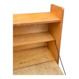 Vintage 1950s asymmetrical wall-mounted secretary desk