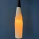 Mid-century long opaline glass pendant light