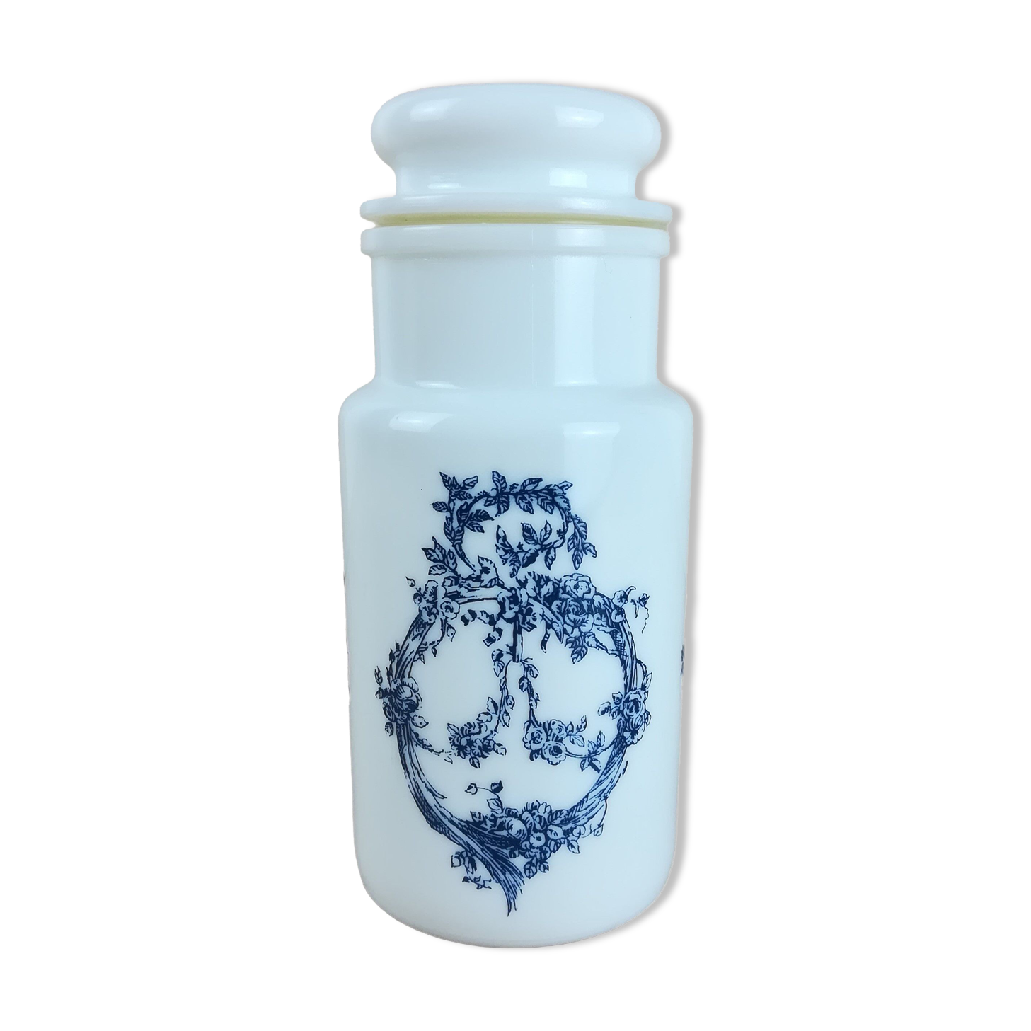 Apothecary pot in opaline h=18cm