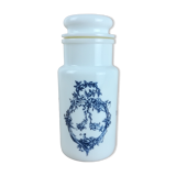 Apothecary pot in opaline h=18cm