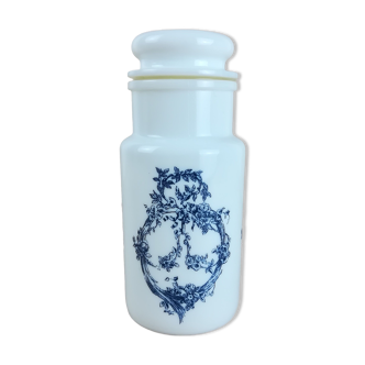 Apothecary pot in opaline h=18cm