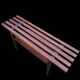 Large slatted bench