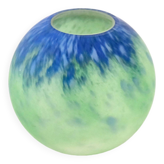 Vintage marbled glass vase