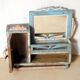 Medicine cabinet - Art Deco mirror in Burmese teak