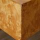 Table basse en bois et loupe d'orme 1970