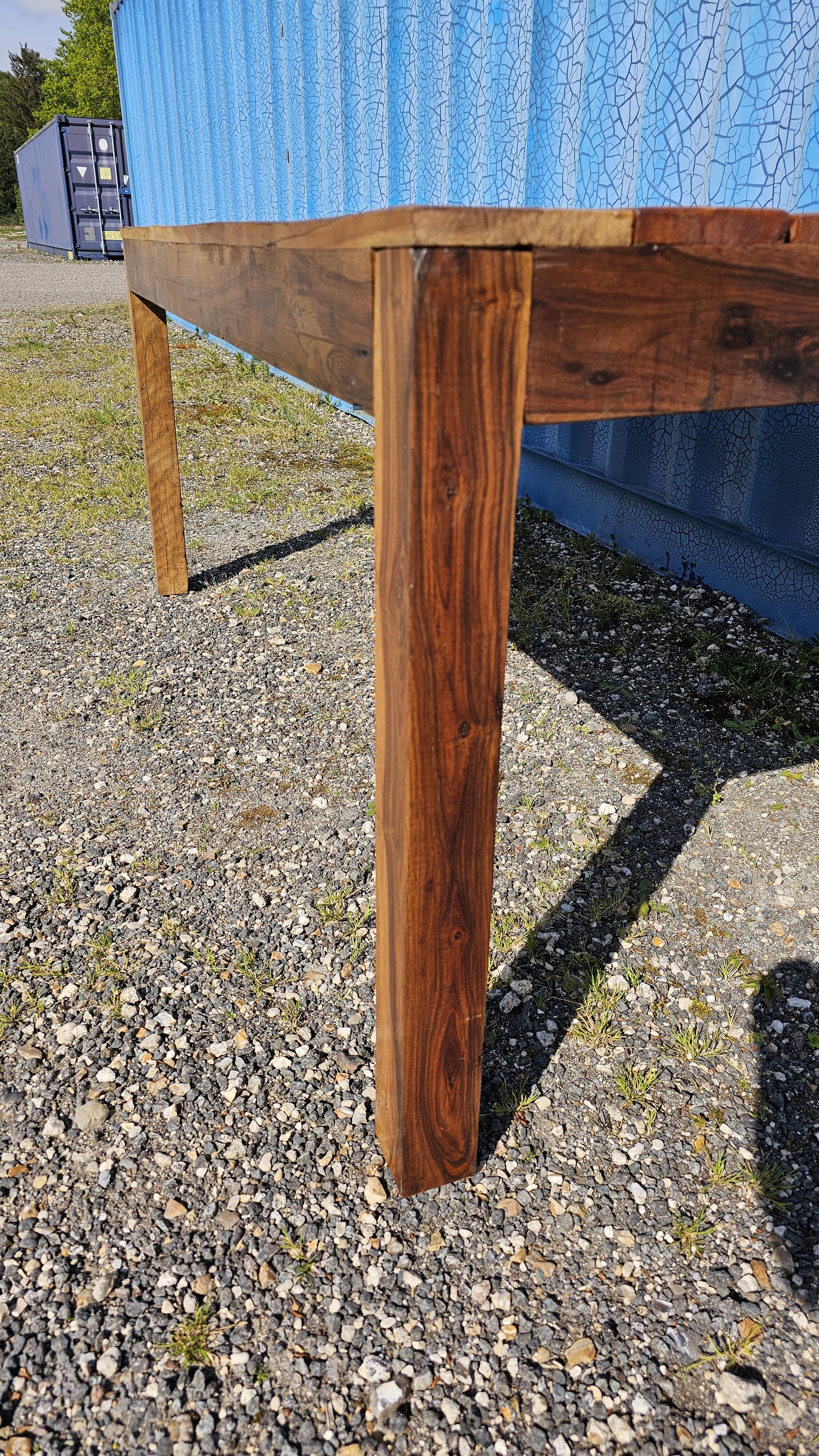 Rectangular teak dining table