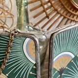 Vintage triptych barber mirror