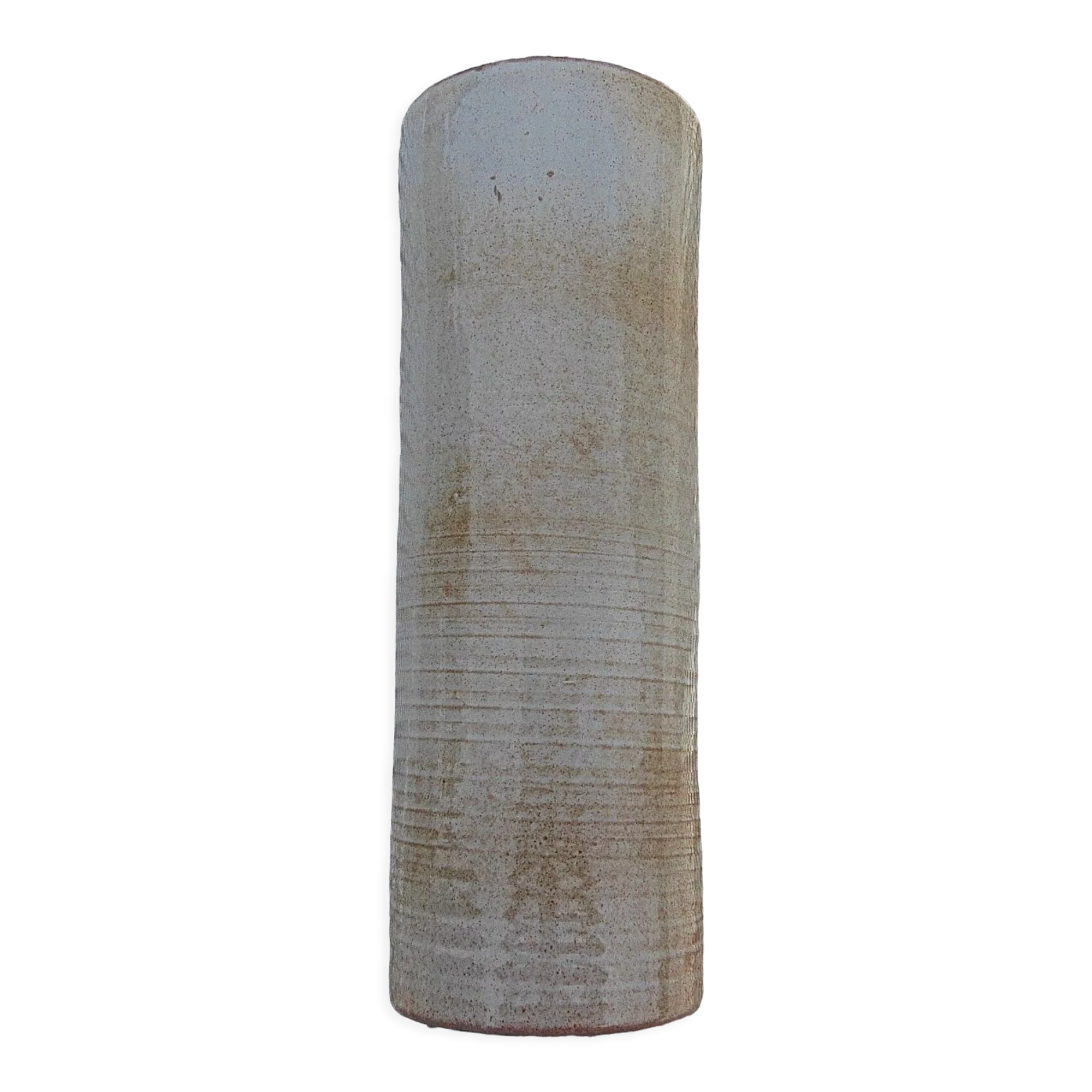 Enamelled ceramic roller vase