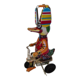 Duck mechanical toy with tinplate metal key