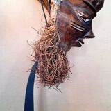 “mbuya” mask, pende, democratic republic of congo. wood, pigments,