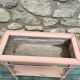 Jardinière ancienne porte plantes bois laiton zinc