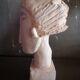 Bust woman terracotta - Inspiration Modigliani