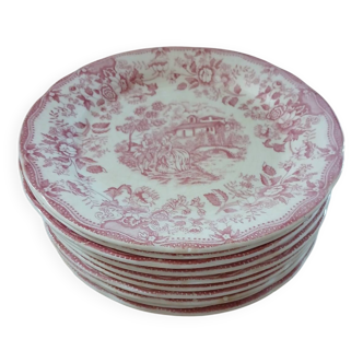 10 assiettes plates anciennes