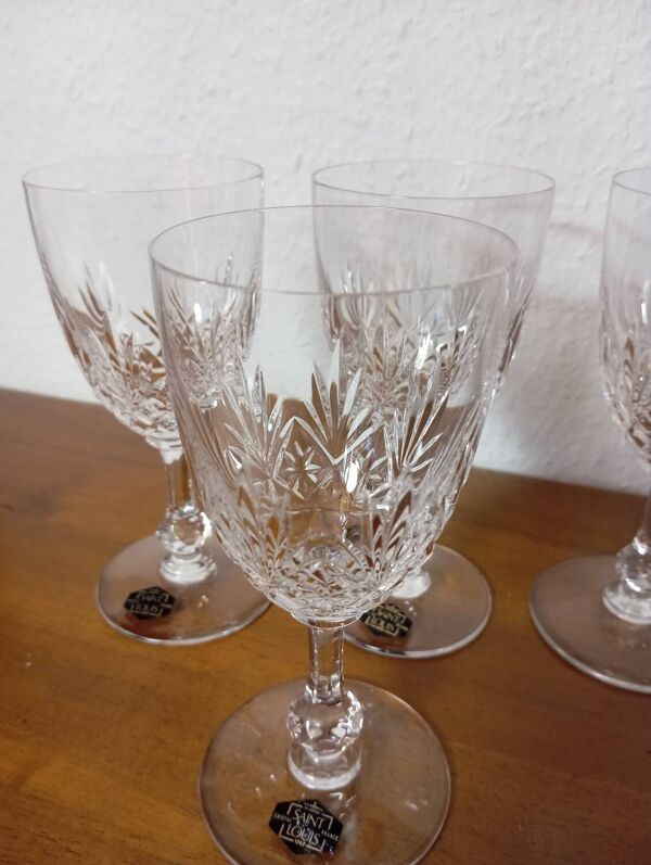 4 verres en cristal Saint Louis
