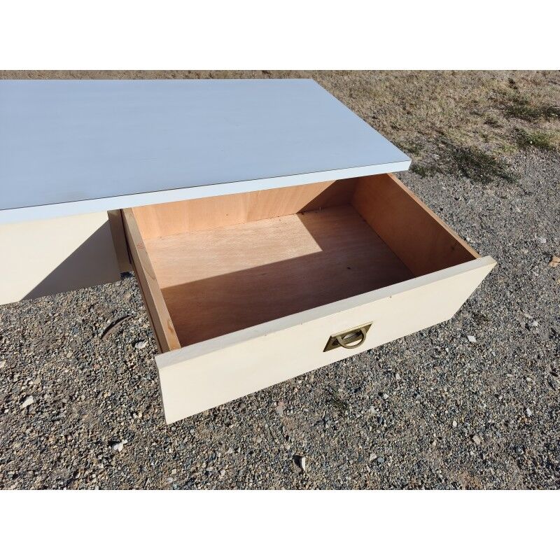 Console vintage bois et formica
