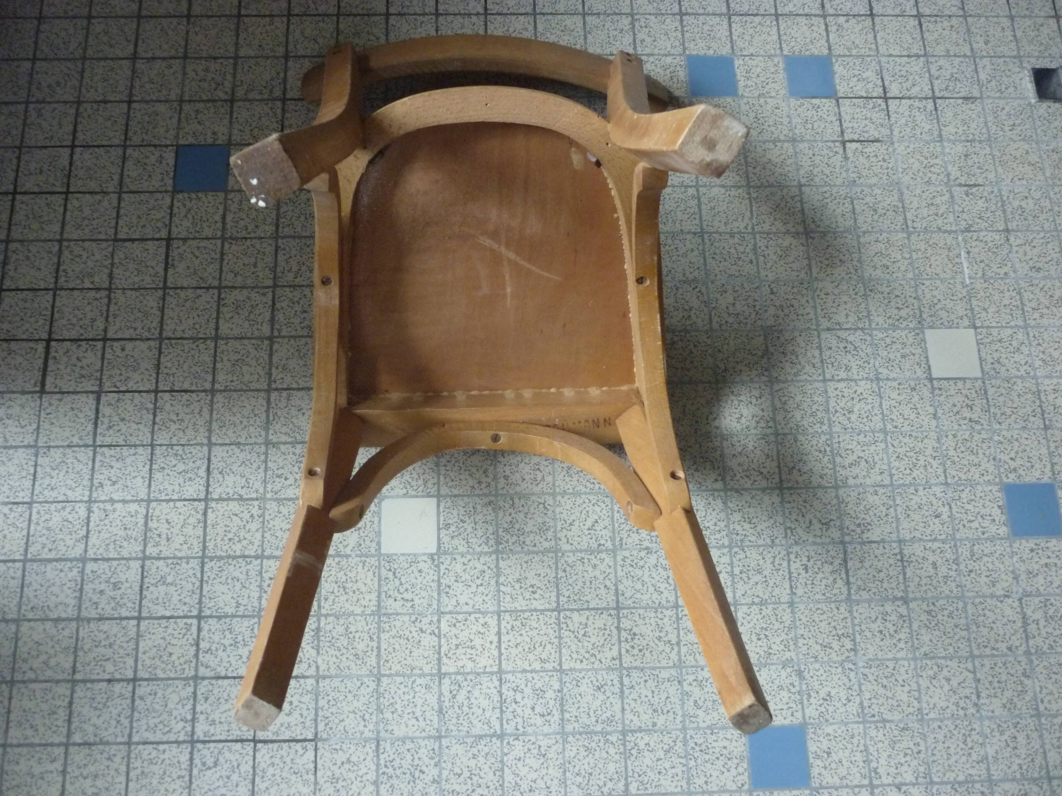 Child schoolboy chair in baumann wood