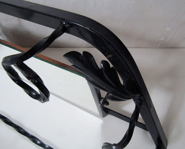 Porte manteau en métal fer forgé