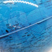 Luminous rotating globe 20cm made in Italy 70s