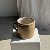 Large stoneware pot with handle H17.5