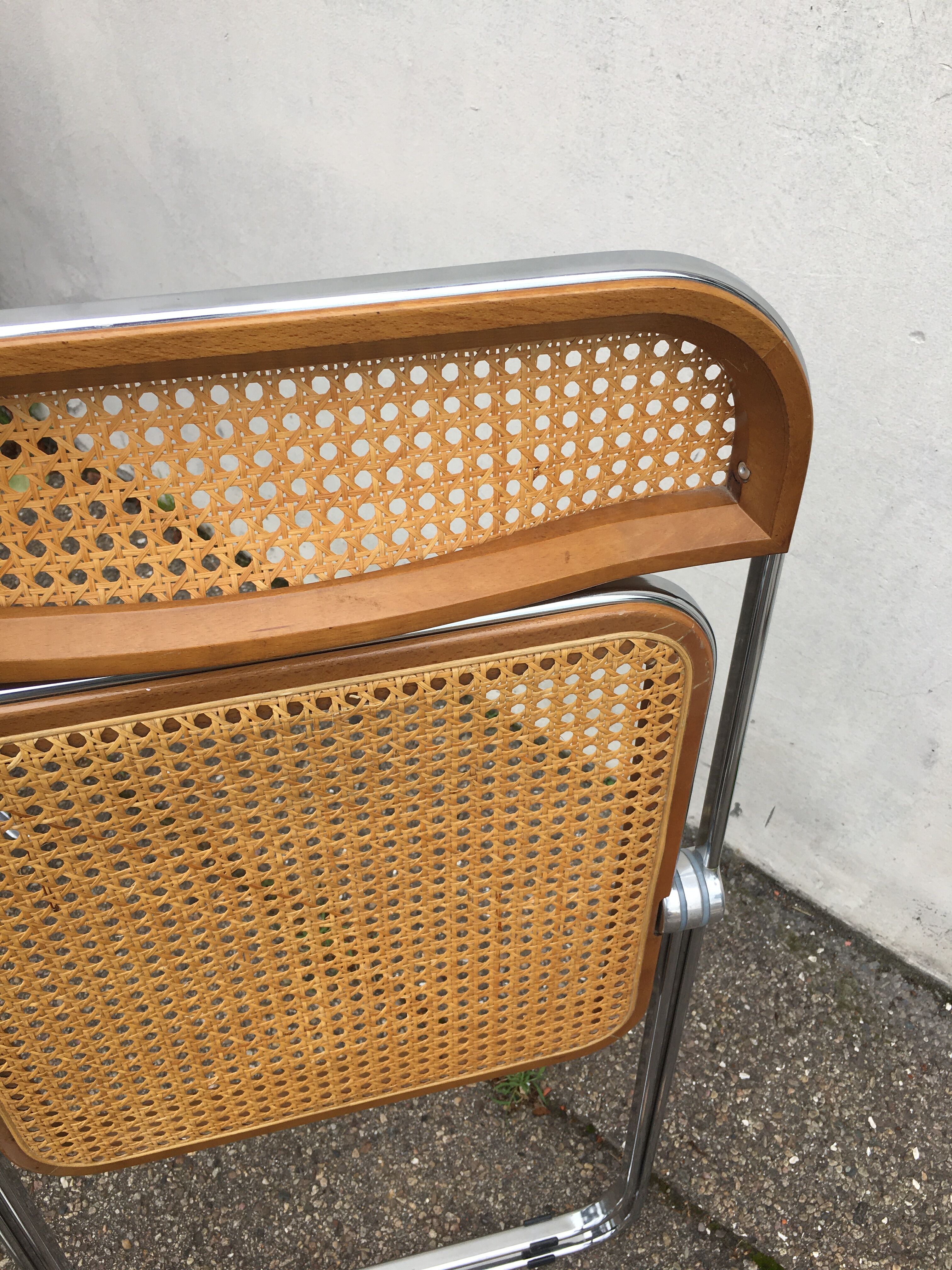 6 plia chairs by Giancarlo Piretti, Castelli circa 1967