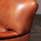 Sheep leather armchair Dutch design handmade 1970 - Brand name Joris