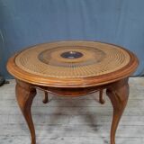 Table basse plateau canné