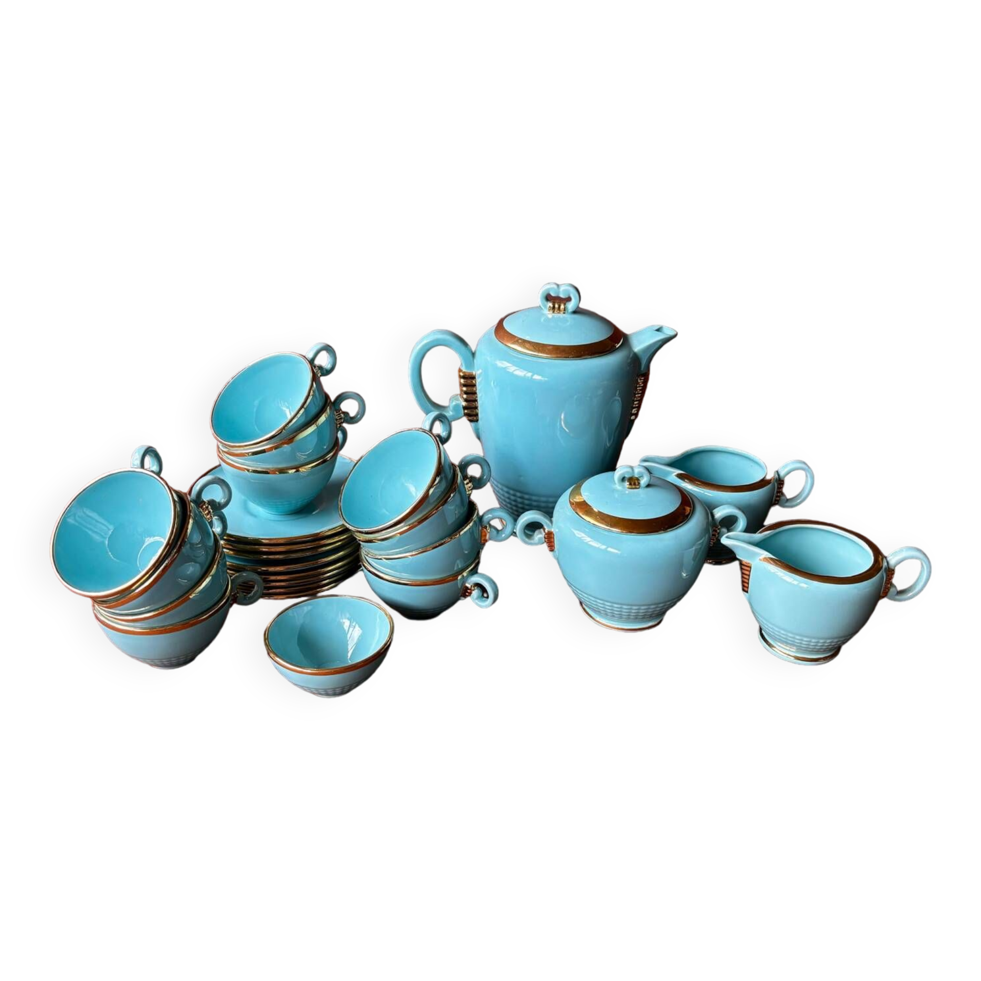 Saint-Clement art deco coffee service