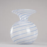 Vase mezza filigrana by dino martens, circa 1960