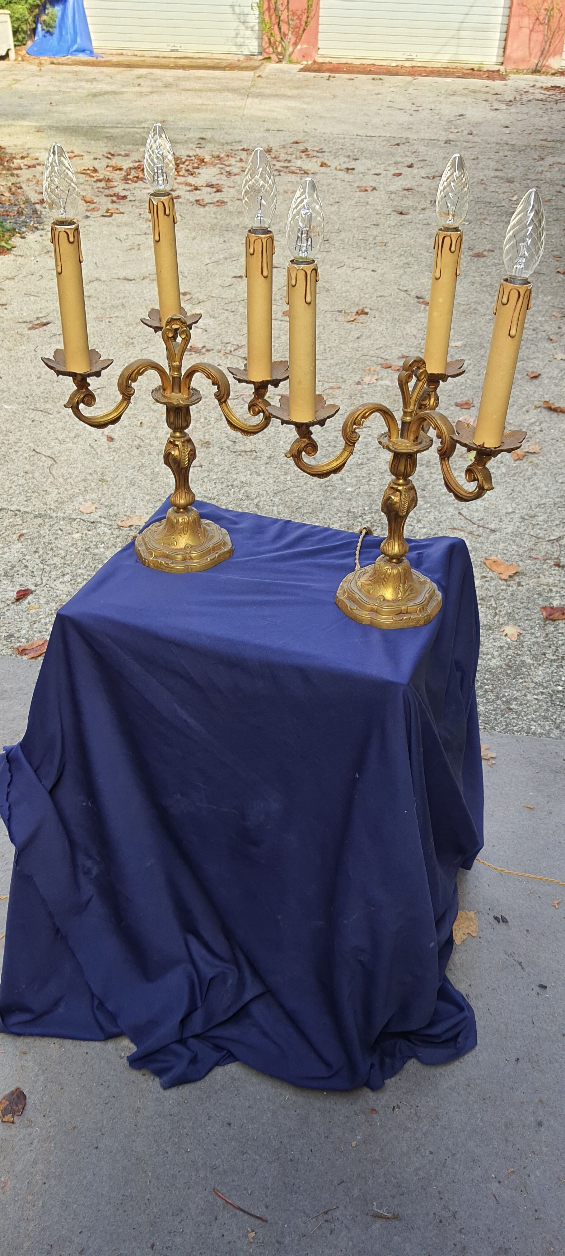 Bronze candelabras