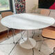 Tulip dining table in marble ø120cm