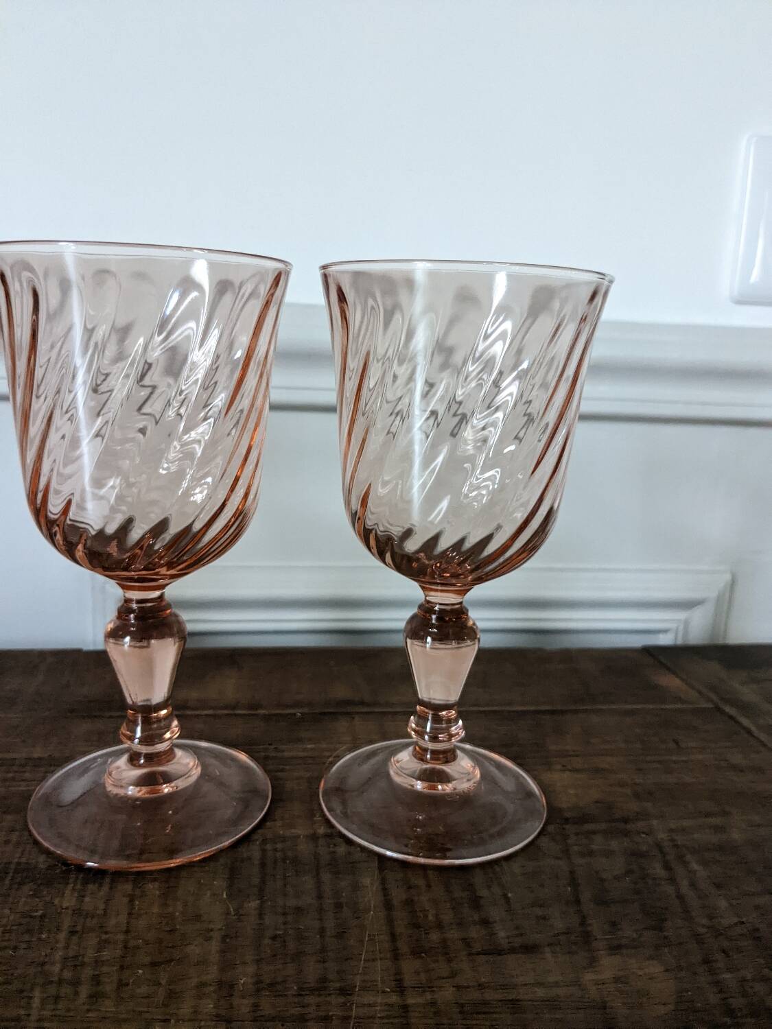 4 large Rosaline glasses
