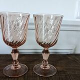 4 large Rosaline glasses