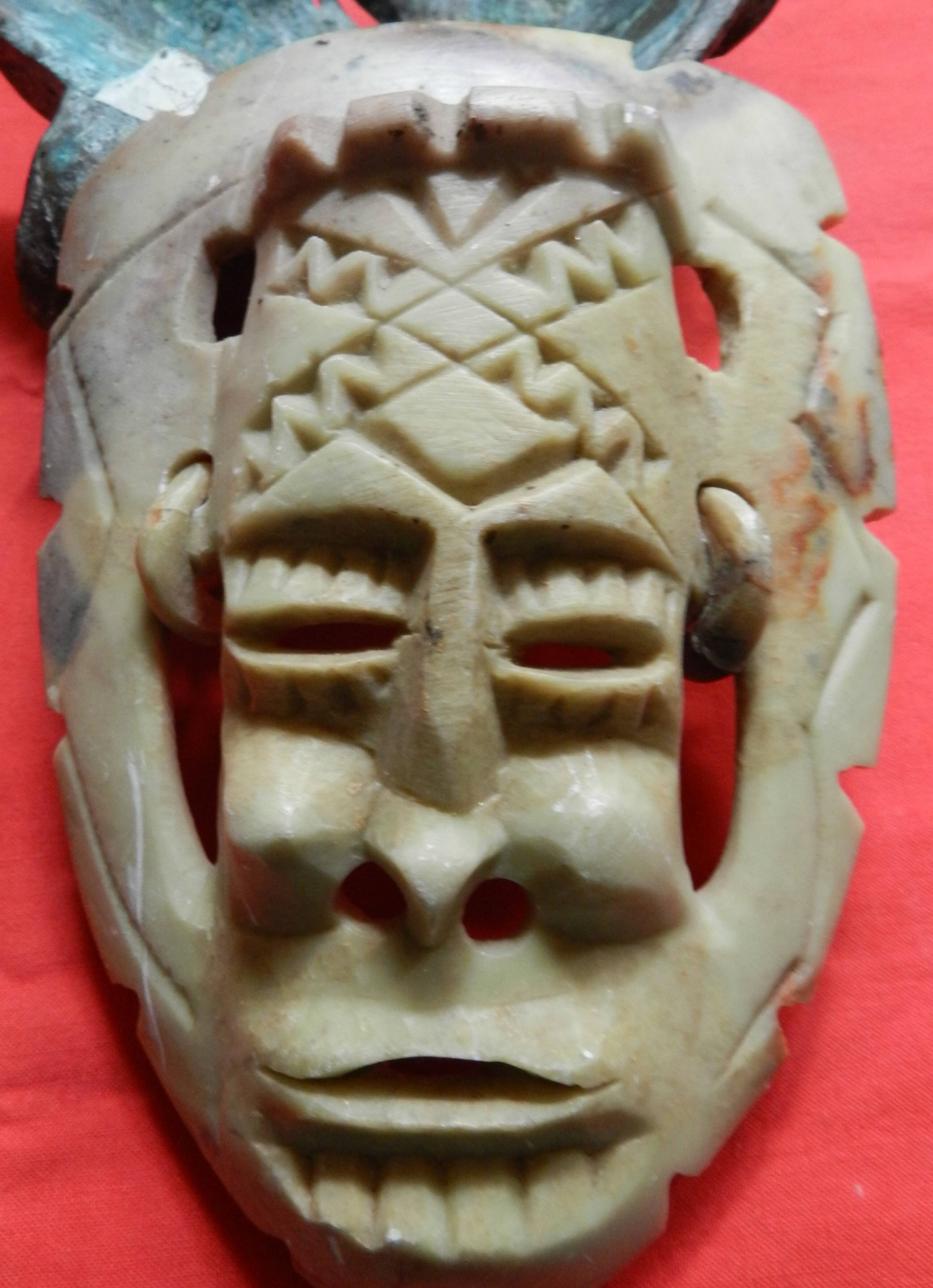 Chinese jade mask
