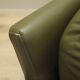 Green leather sofa, Danish design, 1970s, produced in Denmark