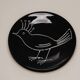 CERAMIC PLATE WITH BIRD DECOR, ROBER PICAULT, 1950s