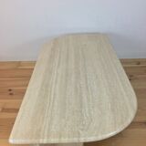 Travertine coffee table