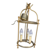 Cylindrical chandelier with 3 lamps