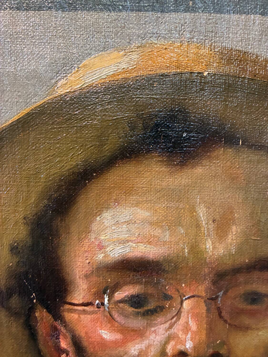 Pipe smoker portrait, 19th century