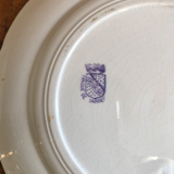 Lot of three plates Sarreguemines