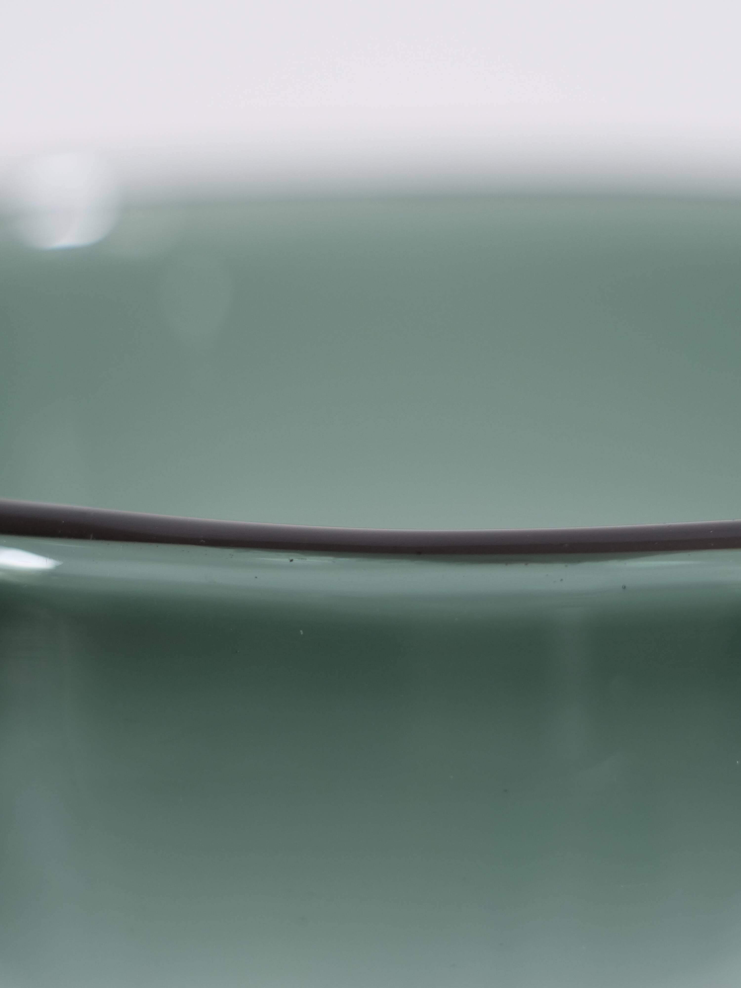 Scandinavian glass vase by Jo Johansfors signed Bengt Orup circa 1960