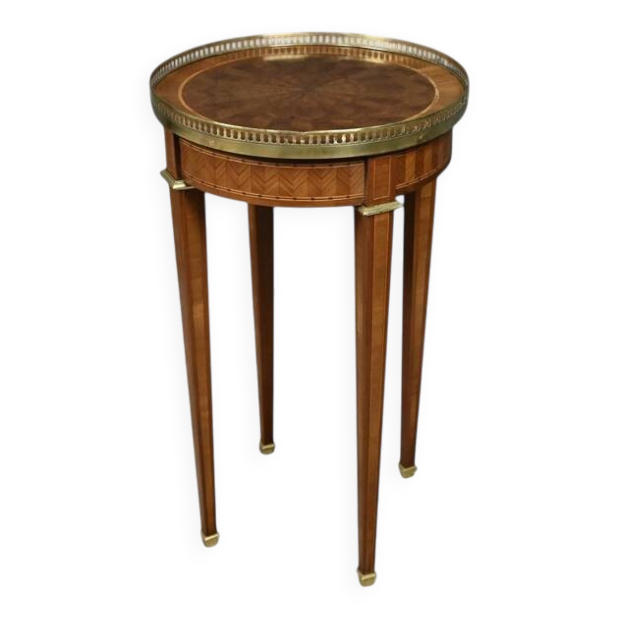 Marquetry Gueridon, Louis XVI style – Early 20th century