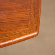 Expandable square teak dining table by Henry Walter Klein 1960