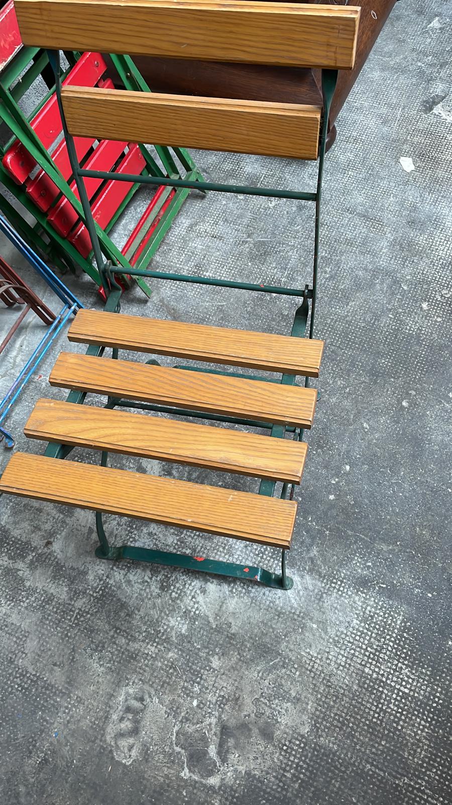 4 chaises de jardin terrasse pliantes vintage