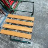 4 chaises de jardin terrasse pliantes vintage