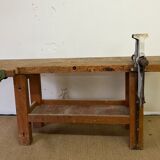 Old wooden workbench