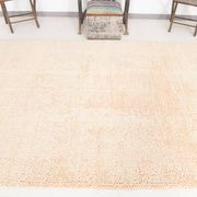 6x10 Pale Salmon Beige Handmade Contemporary Vintage Rug