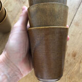 7 stoneware mugs