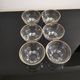 Set of 6 champagne glasses with gold edging and vintage star feet