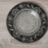 Assiette vintage en métal décorative