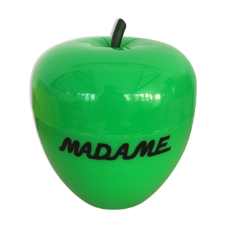 Green apple bucket with glazes